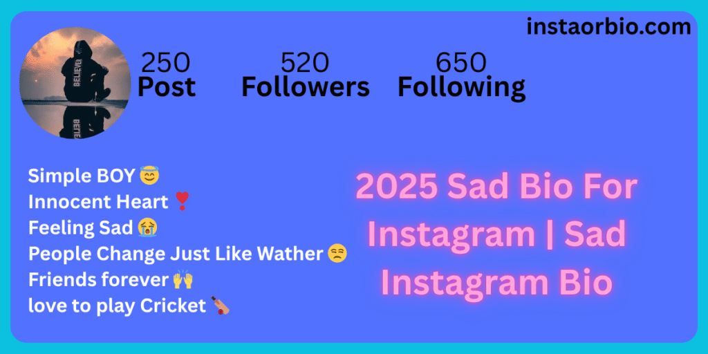 Sad Bio For Instagram